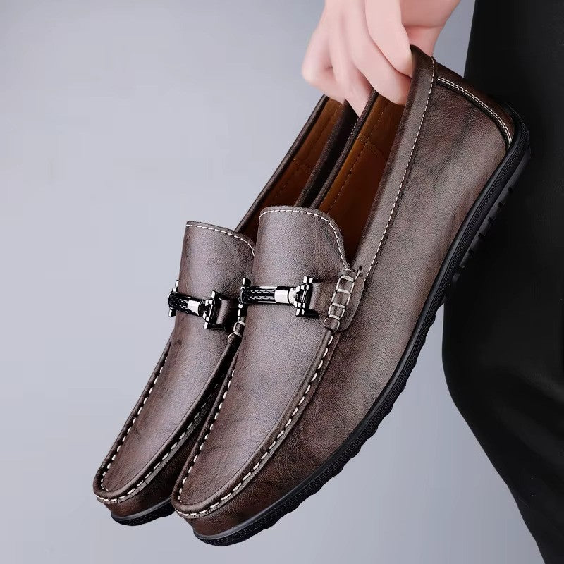 Men's Valentino Leather Loafers