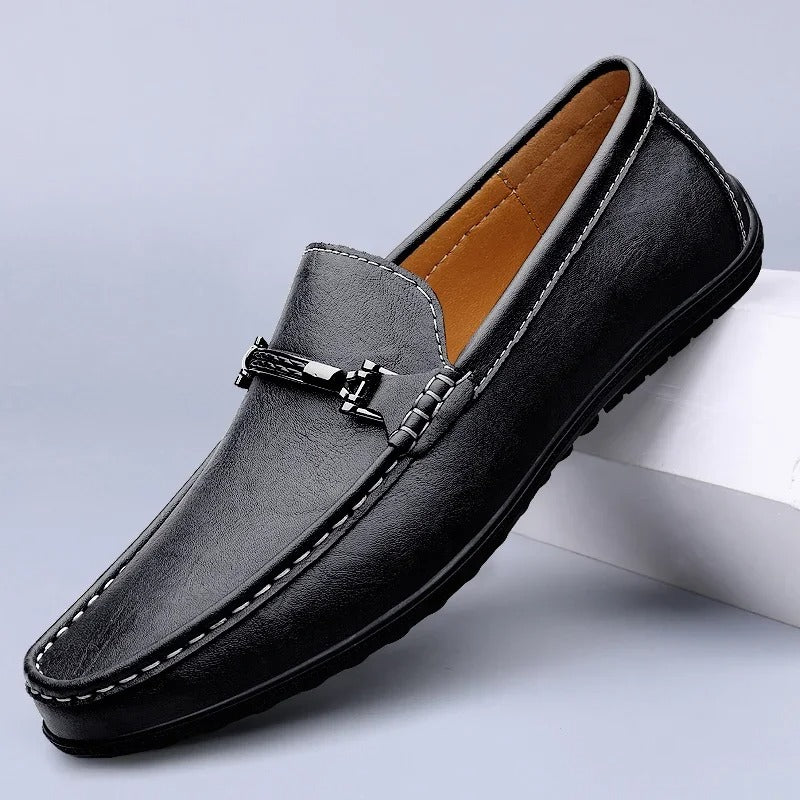 Men's Valentino Leather Loafers